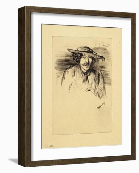 Portrait of Whistler, 1859-James Abbott McNeill Whistler-Framed Giclee Print