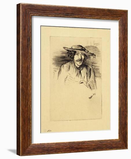 Portrait of Whistler, 1859-James Abbott McNeill Whistler-Framed Giclee Print