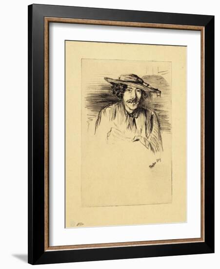 Portrait of Whistler, 1859-James Abbott McNeill Whistler-Framed Giclee Print