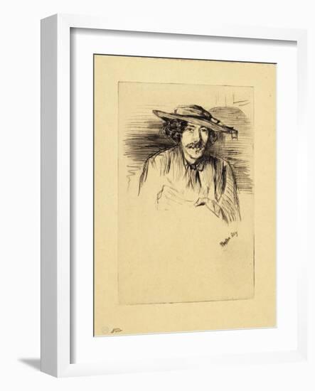 Portrait of Whistler, 1859-James Abbott McNeill Whistler-Framed Giclee Print