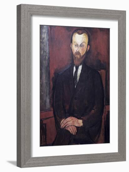 Portrait of Wielhorski-Amedeo Modigliani-Framed Giclee Print