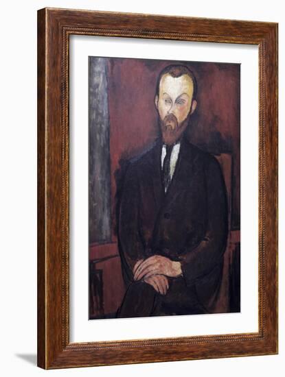 Portrait of Wielhorski-Amedeo Modigliani-Framed Giclee Print