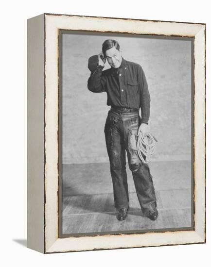 Portrait of Will Rogers, Early Portrait-null-Framed Stretched Canvas