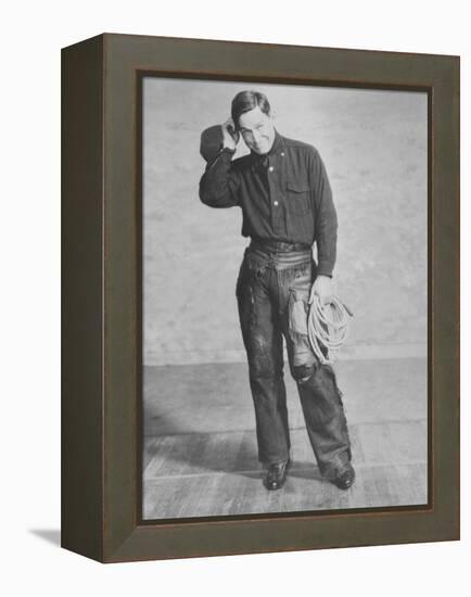 Portrait of Will Rogers, Early Portrait-null-Framed Stretched Canvas