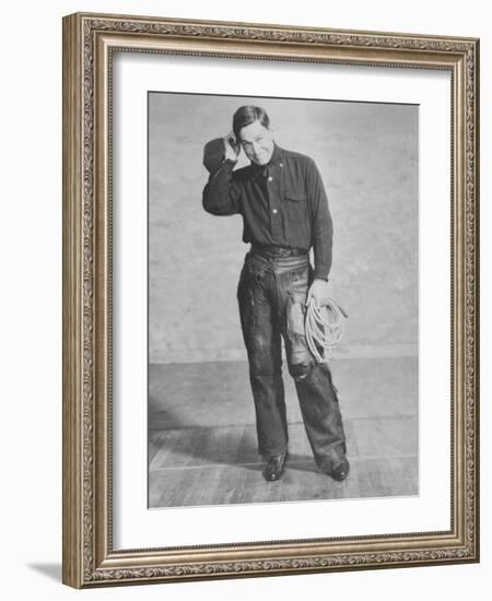 Portrait of Will Rogers, Early Portrait-null-Framed Photo