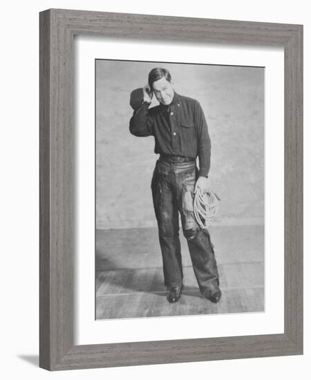 Portrait of Will Rogers, Early Portrait-null-Framed Photo