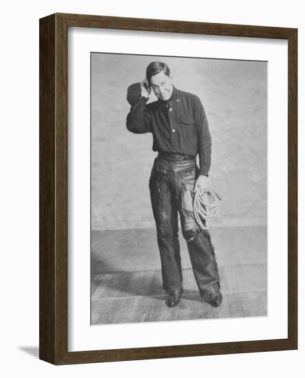 Portrait of Will Rogers, Early Portrait-null-Framed Photo