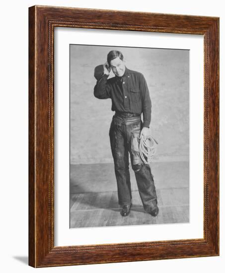 Portrait of Will Rogers, Early Portrait-null-Framed Photo