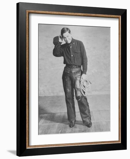 Portrait of Will Rogers, Early Portrait-null-Framed Photo