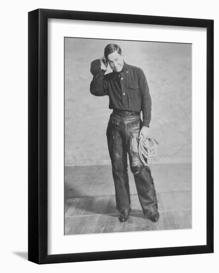 Portrait of Will Rogers, Early Portrait-null-Framed Photo