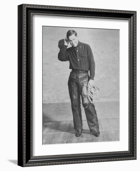 Portrait of Will Rogers, Early Portrait-null-Framed Photo