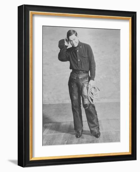 Portrait of Will Rogers, Early Portrait-null-Framed Photo