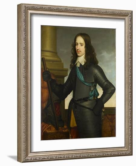 Portrait of Willem II (1626-50), Prince of Orange, 1651-Gerrit van Honthorst-Framed Giclee Print