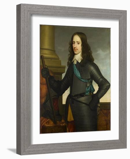 Portrait of Willem II (1626-50), Prince of Orange, 1651-Gerrit van Honthorst-Framed Giclee Print