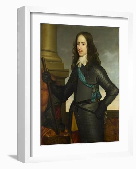 Portrait of Willem II (1626-50), Prince of Orange, 1651-Gerrit van Honthorst-Framed Giclee Print