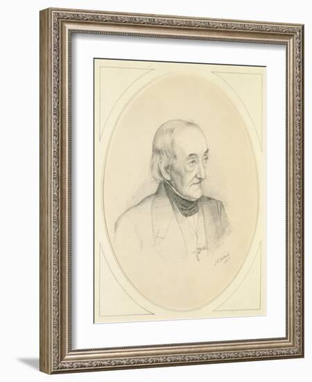 Portrait of William Bennett, 1850-John Everett Millais-Framed Giclee Print