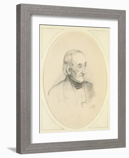 Portrait of William Bennett, 1850-John Everett Millais-Framed Giclee Print