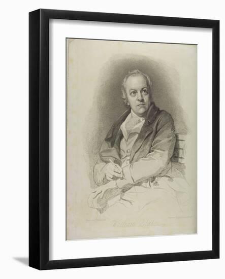 Portrait of William Blake, Frontispiece from 'The Grave, a Poem' by William Blake (1757-1827)-Thomas Phillips-Framed Giclee Print