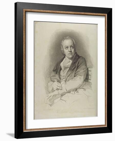 Portrait of William Blake, Frontispiece from 'The Grave, a Poem' by William Blake (1757-1827)-Thomas Phillips-Framed Giclee Print