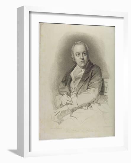 Portrait of William Blake, Frontispiece from 'The Grave, a Poem' by William Blake (1757-1827)-Thomas Phillips-Framed Giclee Print