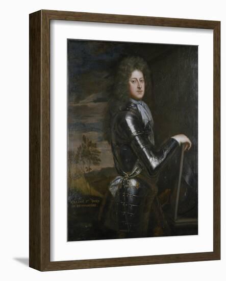 Portrait of William Cavendish, 1st Duke of Devonshire, after C.1680-85-Godfrey Kneller-Framed Giclee Print