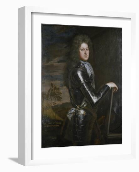 Portrait of William Cavendish, 1st Duke of Devonshire, after C.1680-85-Godfrey Kneller-Framed Giclee Print