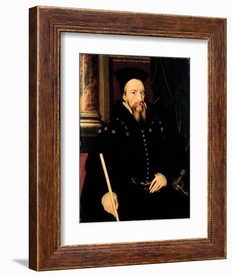 Portrait of William Cecil, 1st Baron Burghley (1520-98) Lord High Treasurer-Arnold von Bronckhorst-Framed Giclee Print