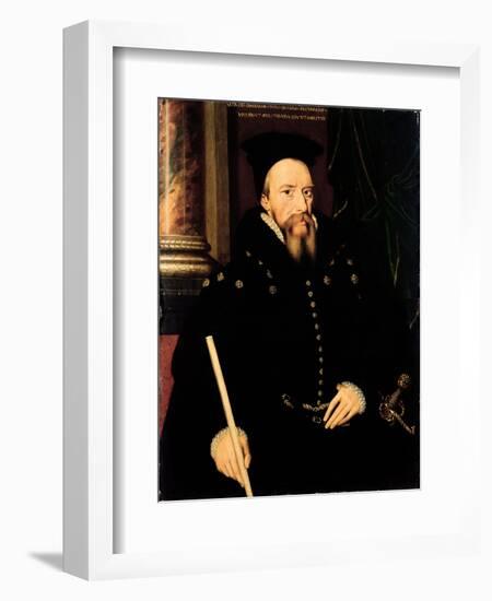 Portrait of William Cecil, 1st Baron Burghley (1520-98) Lord High Treasurer-Arnold von Bronckhorst-Framed Giclee Print