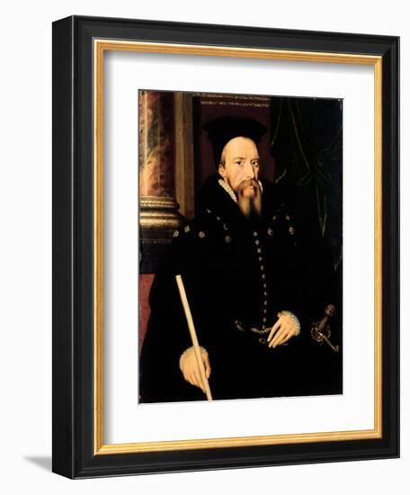 Portrait of William Cecil, 1st Baron Burghley (1520-98) Lord High Treasurer-Arnold von Bronckhorst-Framed Giclee Print