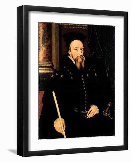 Portrait of William Cecil, 1st Baron Burghley (1520-98) Lord High Treasurer-Arnold von Bronckhorst-Framed Giclee Print