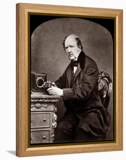 Portrait of William Henry Fox Talbot (1800-1877) English physicist and photographic pioneer, 1864-John Moffat-Framed Premier Image Canvas