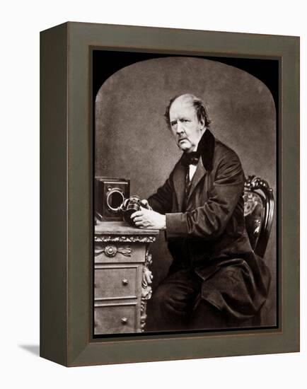 Portrait of William Henry Fox Talbot (1800-1877) English physicist and photographic pioneer, 1864-John Moffat-Framed Premier Image Canvas