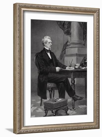 Portrait of William Henry Seward (1801-72)-Alonzo Chappel-Framed Giclee Print