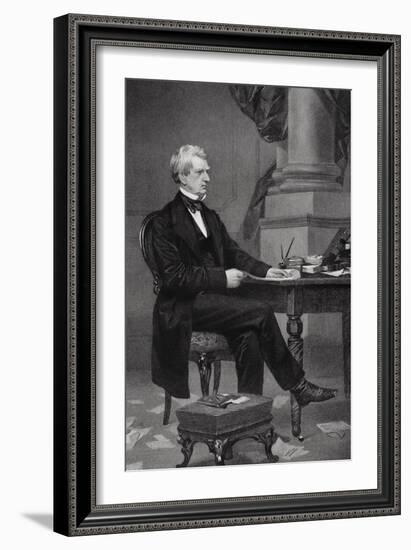 Portrait of William Henry Seward (1801-72)-Alonzo Chappel-Framed Giclee Print
