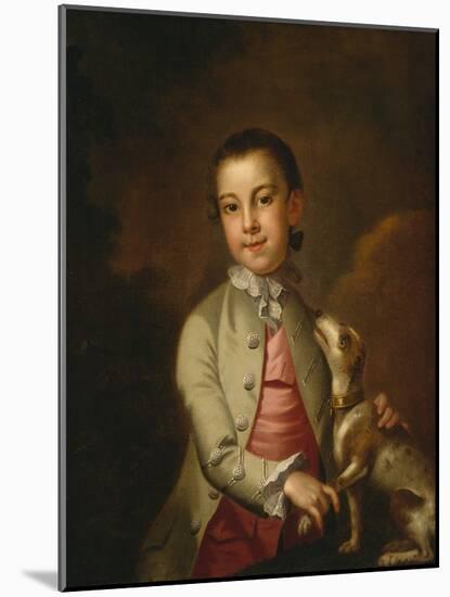 Portrait of William Holmes (1762-C.1818-20) C.1765-67 (Oil on Canvas)-John Wollaston-Mounted Giclee Print