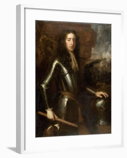 Portrait of William III-Willem Wissing-Framed Art Print