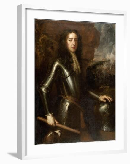 Portrait of William III-Willem Wissing-Framed Art Print