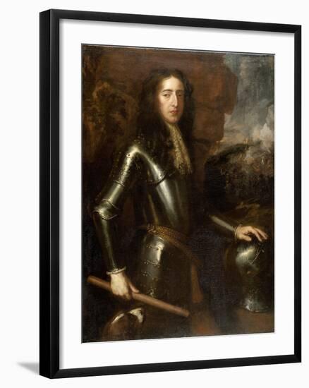 Portrait of William III-Willem Wissing-Framed Art Print