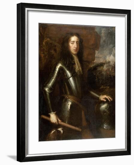 Portrait of William III-Willem Wissing-Framed Art Print