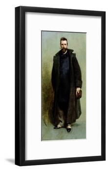 Portrait of William Merritt Chase (1849-1916) 1881-82-James Carroll Beckwith-Framed Giclee Print