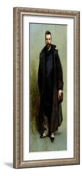Portrait of William Merritt Chase (1849-1916) 1881-82-James Carroll Beckwith-Framed Giclee Print