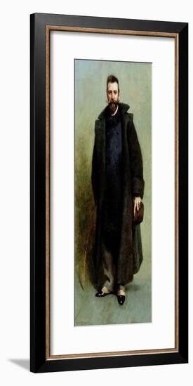 Portrait of William Merritt Chase (1849-1916) 1881-82-James Carroll Beckwith-Framed Giclee Print