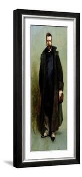 Portrait of William Merritt Chase (1849-1916) 1881-82-James Carroll Beckwith-Framed Giclee Print