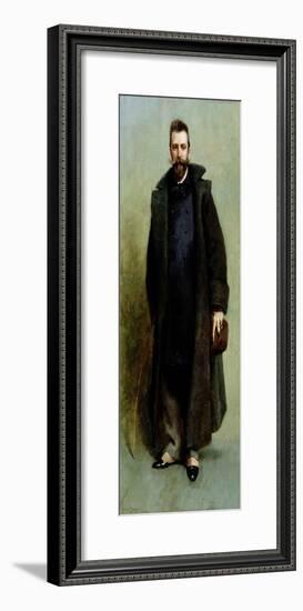 Portrait of William Merritt Chase (1849-1916) 1881-82-James Carroll Beckwith-Framed Giclee Print