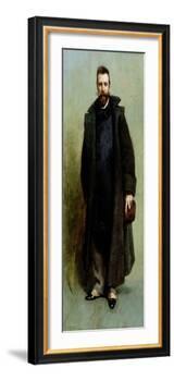 Portrait of William Merritt Chase (1849-1916) 1881-82-James Carroll Beckwith-Framed Giclee Print