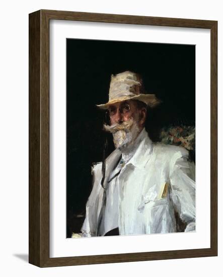 Portrait of William Merritt Chase, American Impressionist Painter, C1910-Annie Traquair Lang-Framed Giclee Print