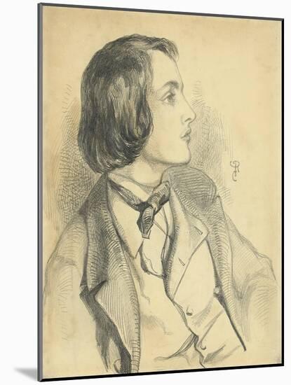 Portrait of William Michael Rossetti-Dante Gabriel Charles Rossetti-Mounted Giclee Print