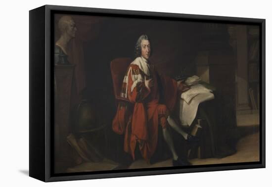 Portrait of William Pitt, Earl of Chatham, 1772 (Oil on Canvas)-Richard Brompton-Framed Premier Image Canvas