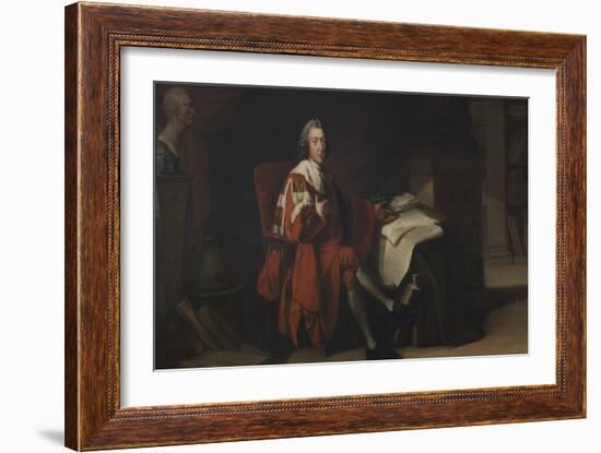 Portrait of William Pitt, Earl of Chatham, 1772 (Oil on Canvas)-Richard Brompton-Framed Giclee Print