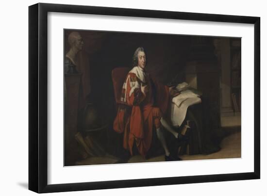 Portrait of William Pitt, Earl of Chatham, 1772 (Oil on Canvas)-Richard Brompton-Framed Giclee Print